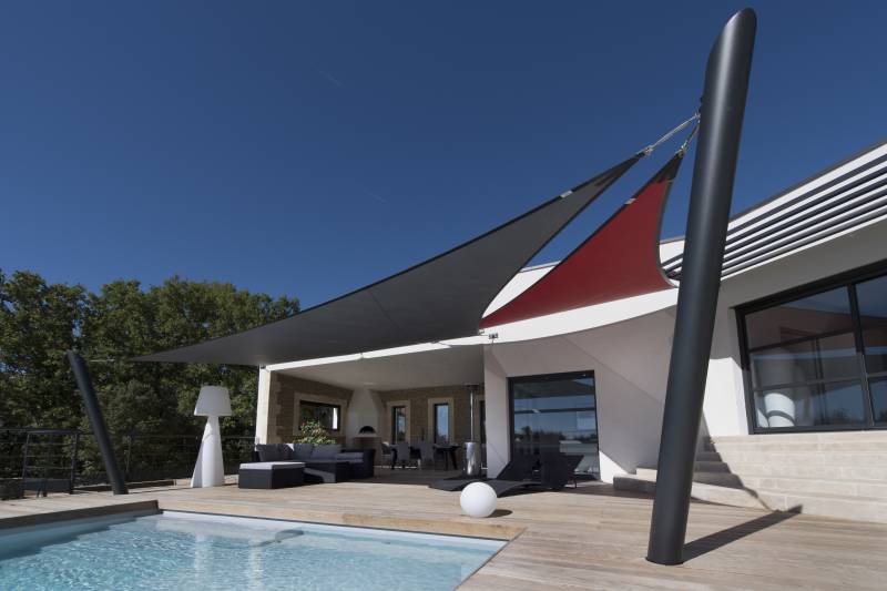 Installation et vente de voile d'ombrage sur mesure à Saint Ambroix.